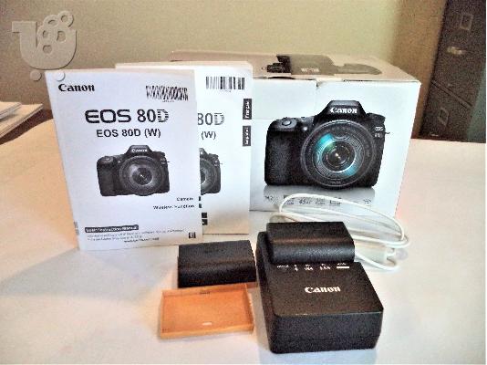 PoulaTo: Canon - EOS 80D DSLR Camera with 18-55mm IS STM Lens - Black